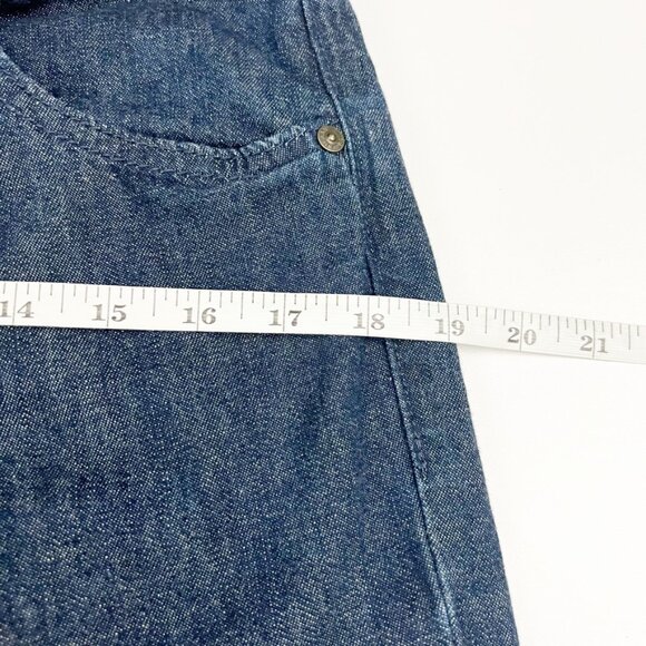AJ Armani Jeans Women's Size 31 Dark Blue Wash Mid Rise Straight Leg Denim - Picture 11 of 16